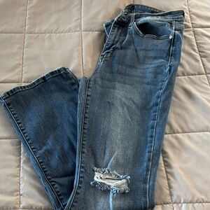 Judy Blue Women's Straight Leg Distressed Jeans